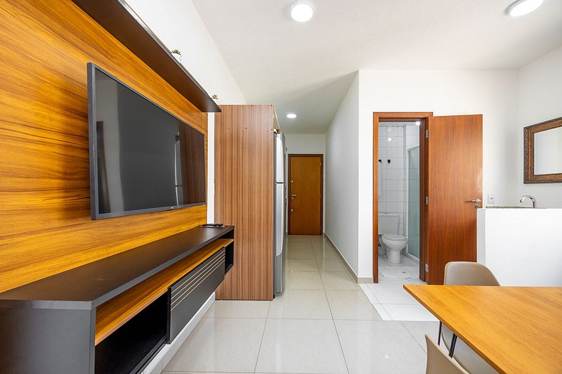 Apartamento finamente decorado, no Centro de Curitiba, até 2