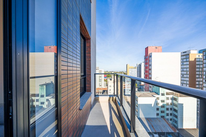 Studio with balcony